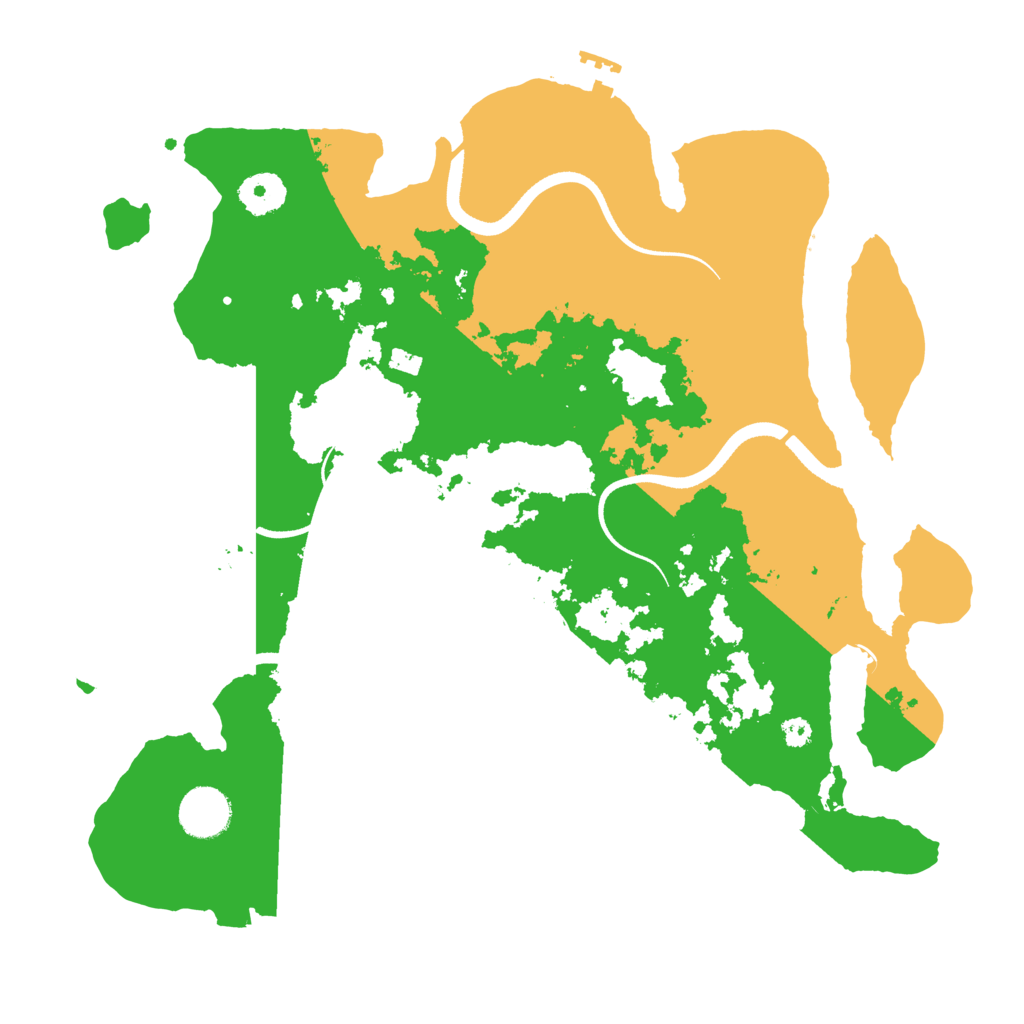 Biome Rust Map: Procedural Map, Size: 3500, Seed: 971938822