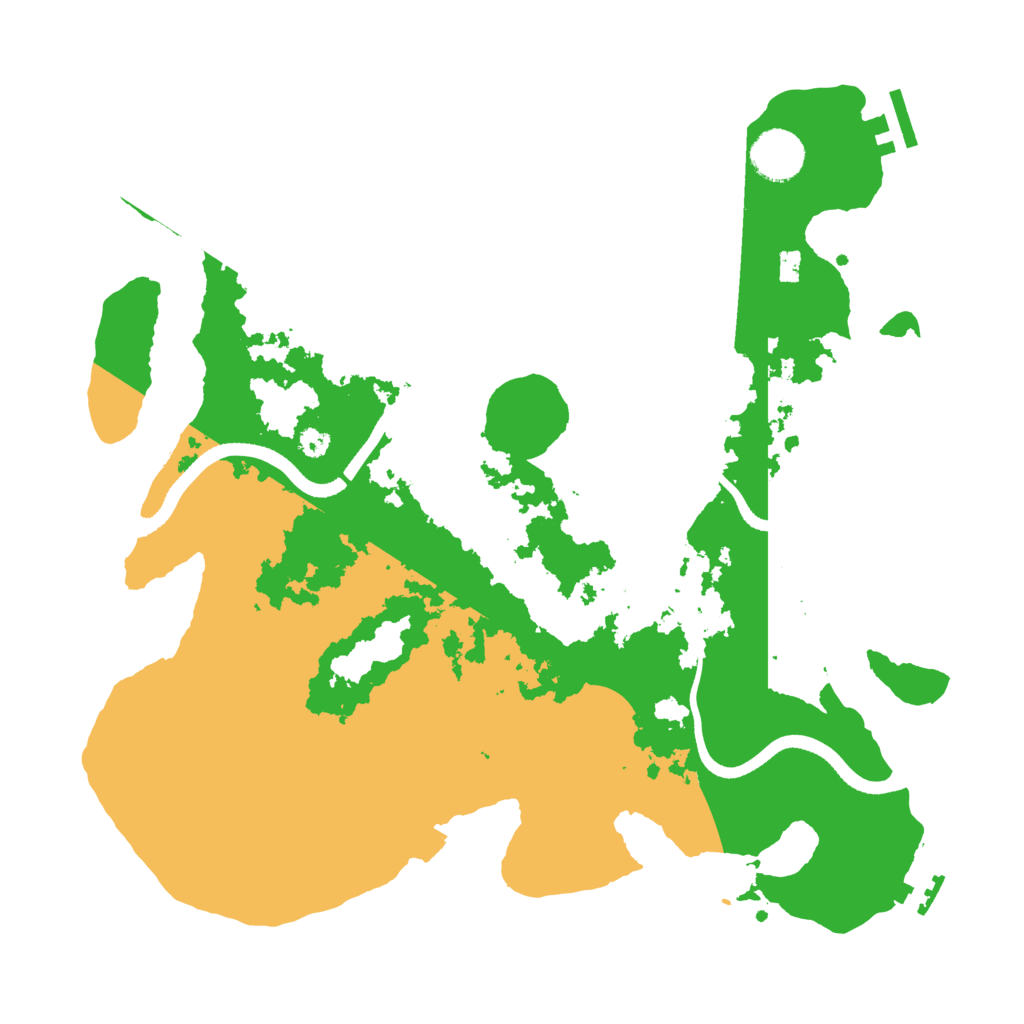 Biome Rust Map: Procedural Map, Size: 3500, Seed: 42989503