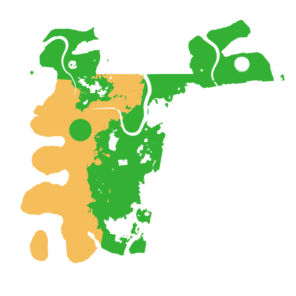 Biome Rust Map: Procedural Map, Size: 3500, Seed: 4642166