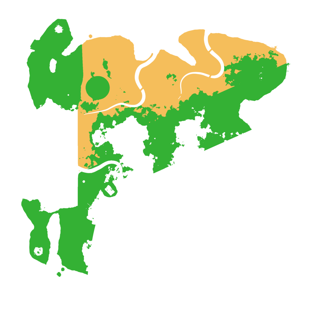 Biome Rust Map: Procedural Map, Size: 3500, Seed: 116699866