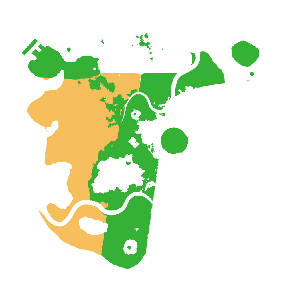 Biome Rust Map: Procedural Map, Size: 3000, Seed: 37446863