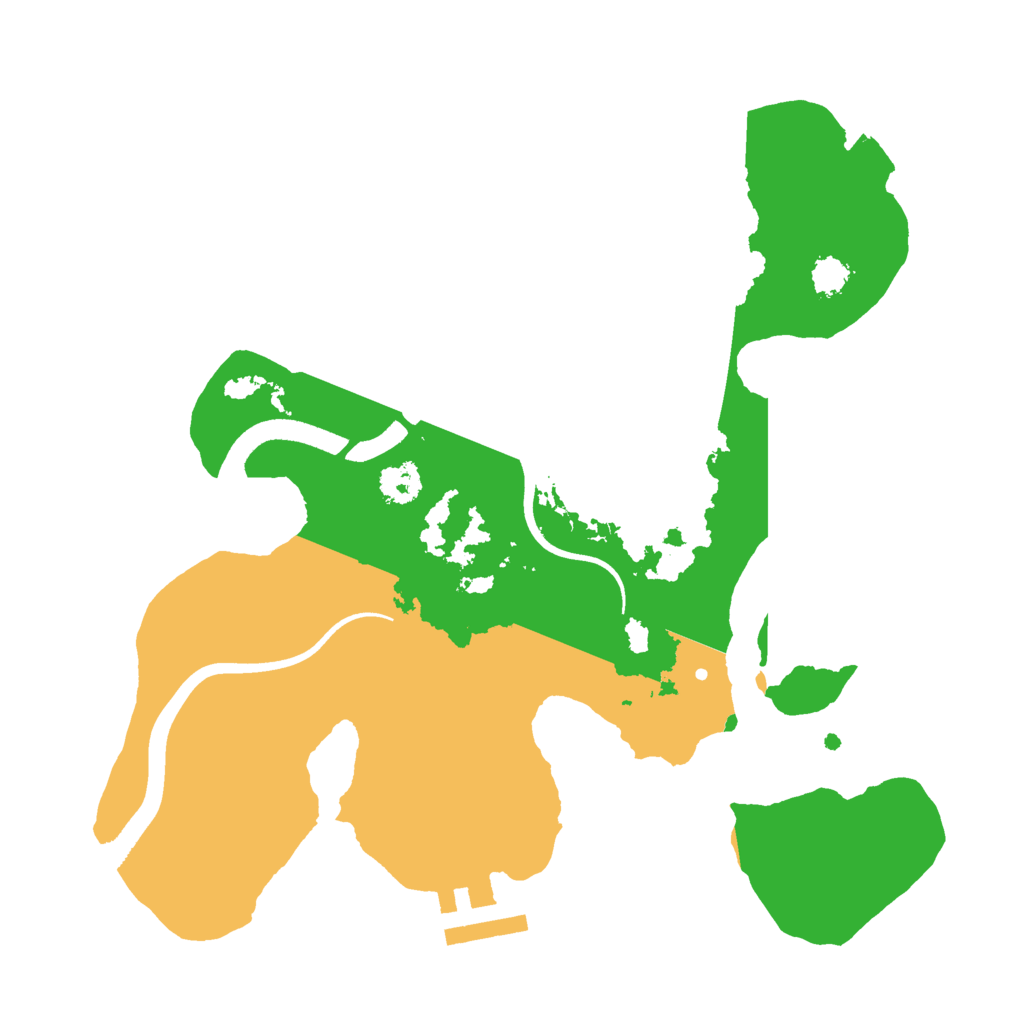 Biome Rust Map: Procedural Map, Size: 2500, Seed: 2054284434