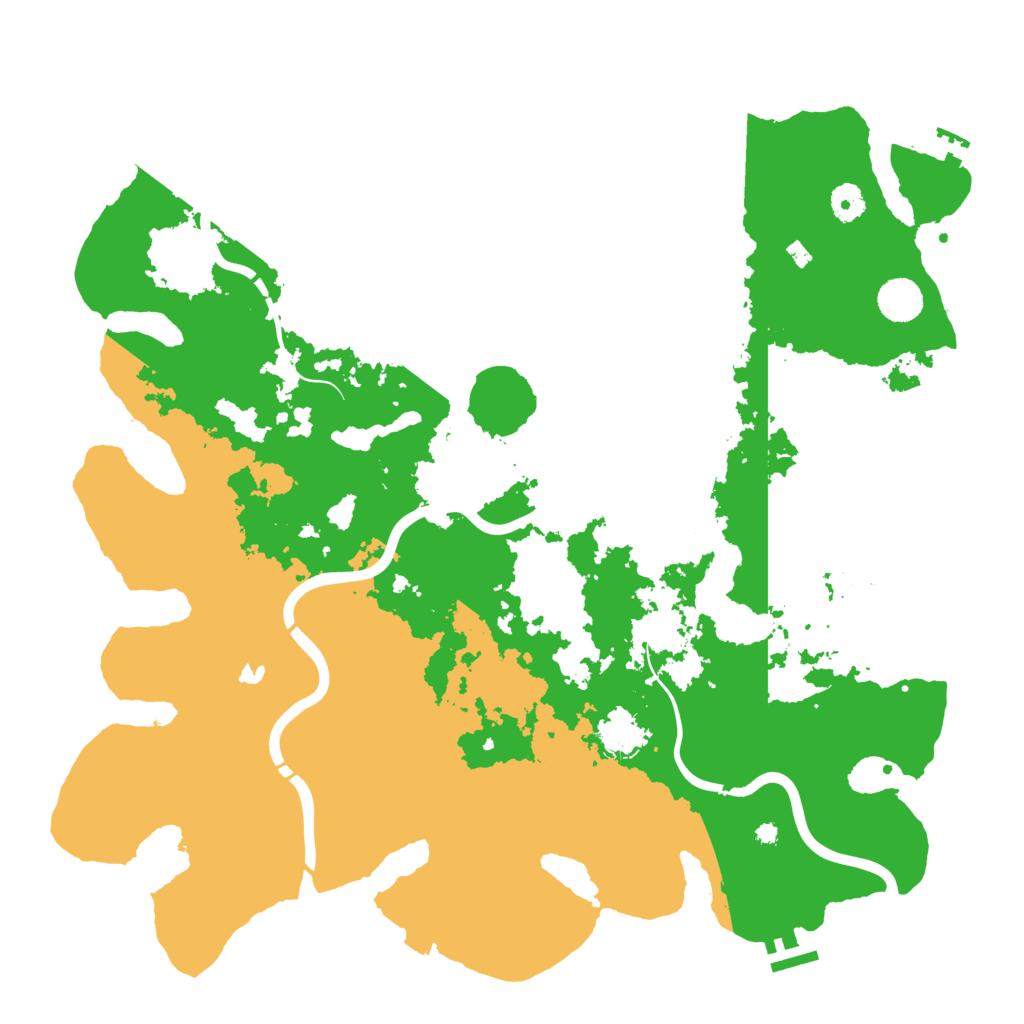 Biome Rust Map: Procedural Map, Size: 4300, Seed: 888555