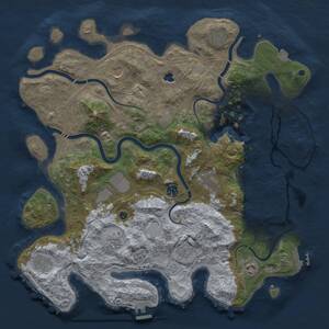 Thumbnail Rust Map: Procedural Map, Size: 4250, Seed: 2010301864, 17 Monuments