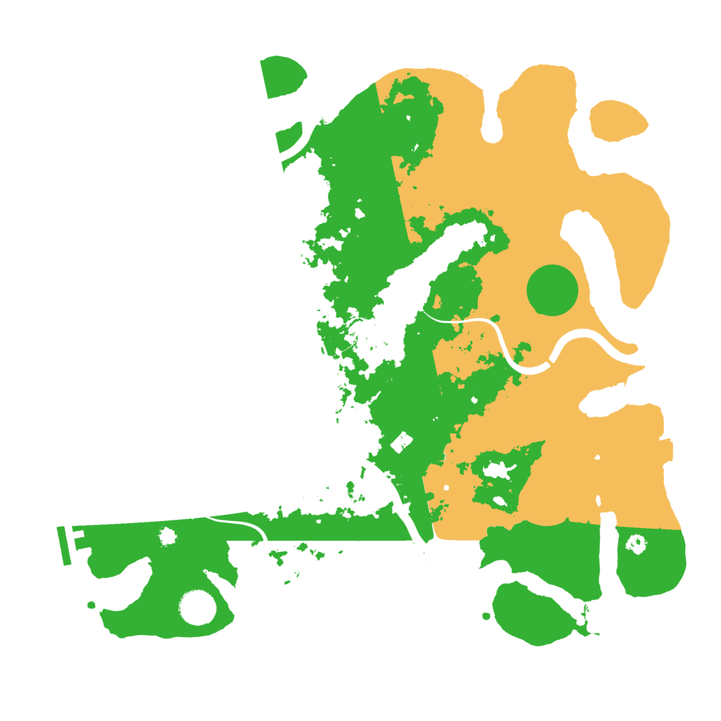Biome Rust Map: Procedural Map, Size: 3700, Seed: 98432151