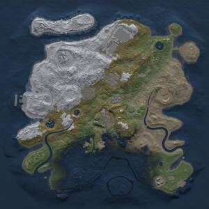 Thumbnail Rust Map: Procedural Map, Size: 3700, Seed: 473562679, 16 Monuments