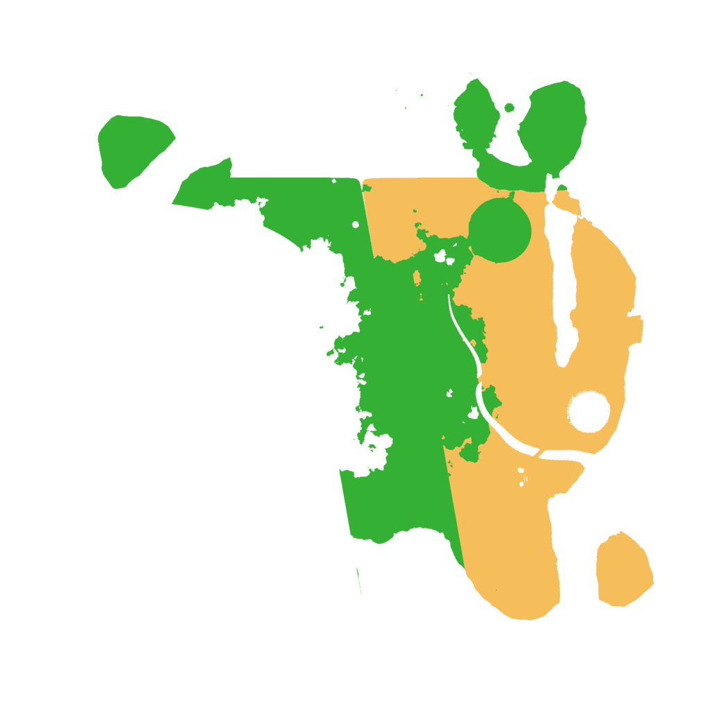 Biome Rust Map: Procedural Map, Size: 3000, Seed: 224490988