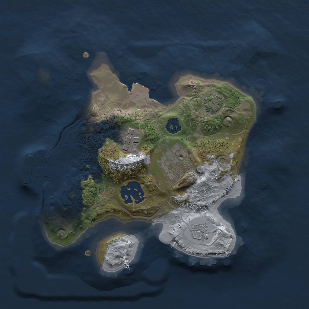 Rust Map: Procedural Map, Size: 2013, Seed: 481981, 7 Monuments