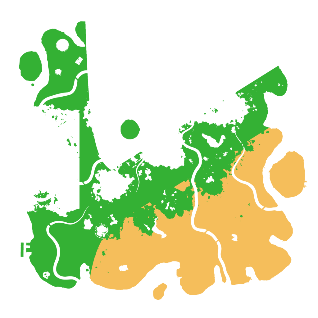 Biome Rust Map: Procedural Map, Size: 4500, Seed: 2213121