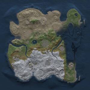 Thumbnail Rust Map: Procedural Map, Size: 3000, Seed: 73818, 13 Monuments