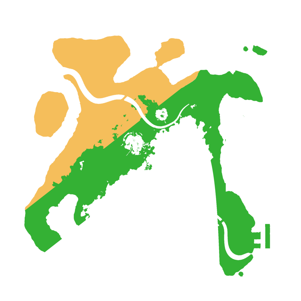 Biome Rust Map: Procedural Map, Size: 2500, Seed: 89665031