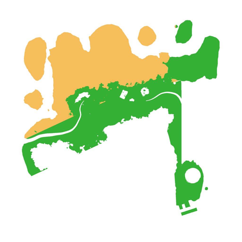 Biome Rust Map: Procedural Map, Size: 3000, Seed: 1009550733