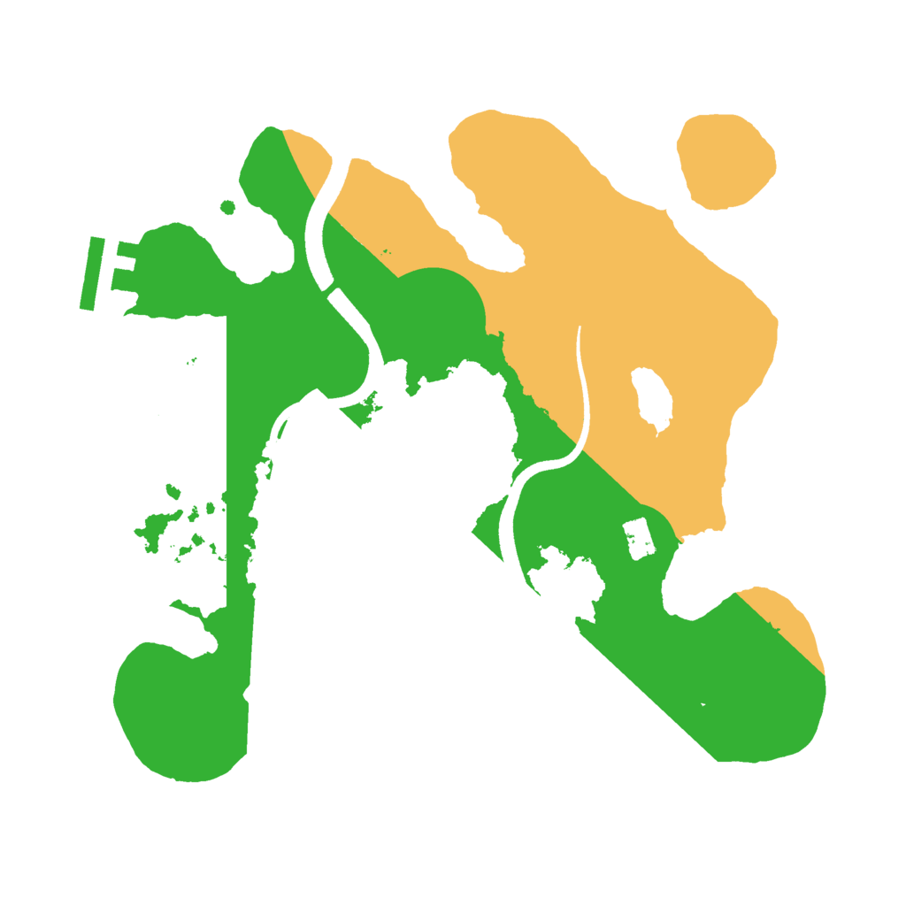 Biome Rust Map: Procedural Map, Size: 2500, Seed: 1120050406