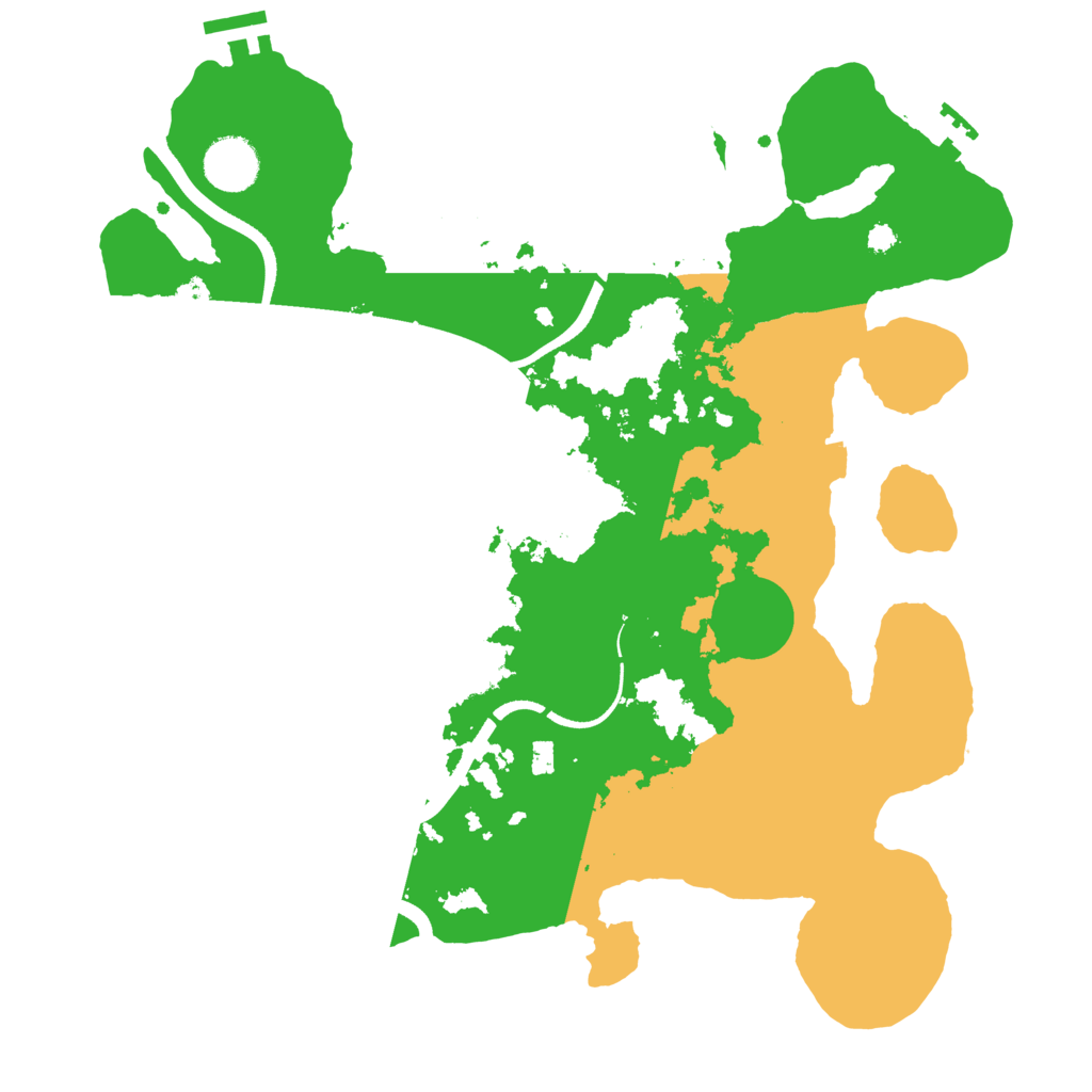 Biome Rust Map: Procedural Map, Size: 3500, Seed: 580377876