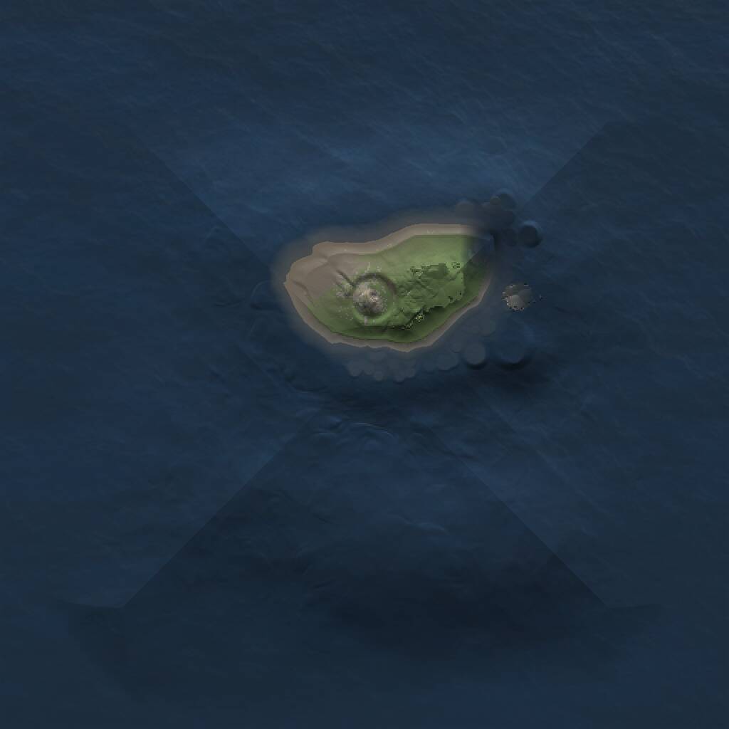 Rust Map: Procedural Map, Size: 1000, Seed: 1604002476, 1 Monuments