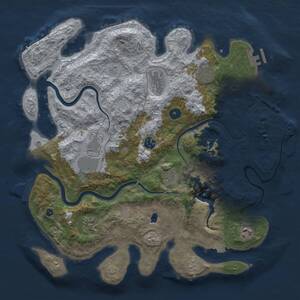 Thumbnail Rust Map: Procedural Map, Size: 4000, Seed: 316327571, 14 Monuments