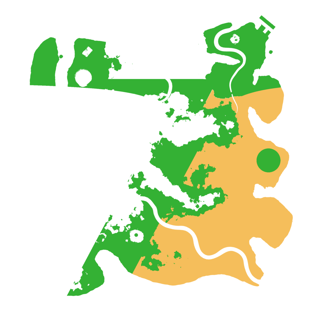 Biome Rust Map: Procedural Map, Size: 3500, Seed: 1571451226