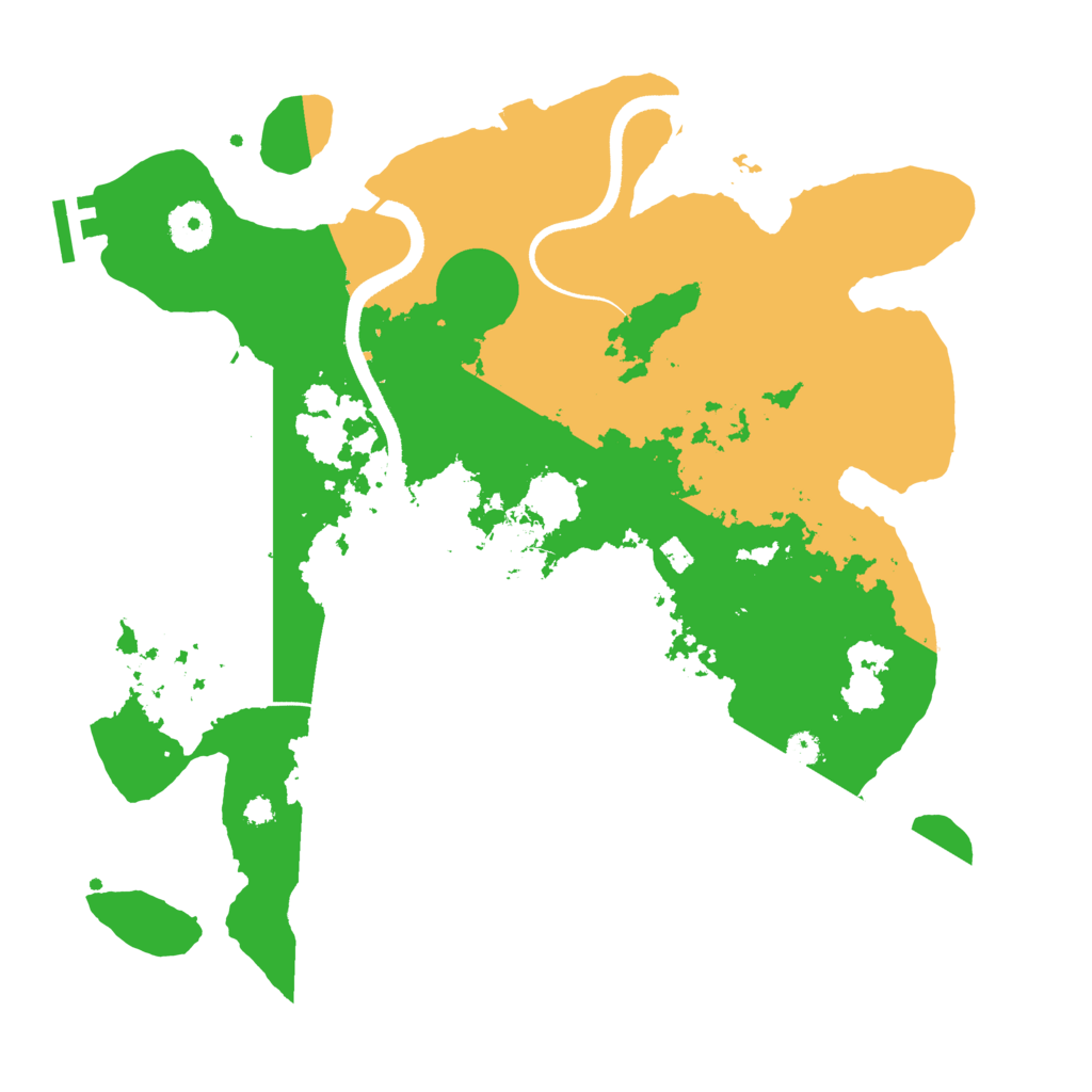 Biome Rust Map: Procedural Map, Size: 3500, Seed: 2045857308