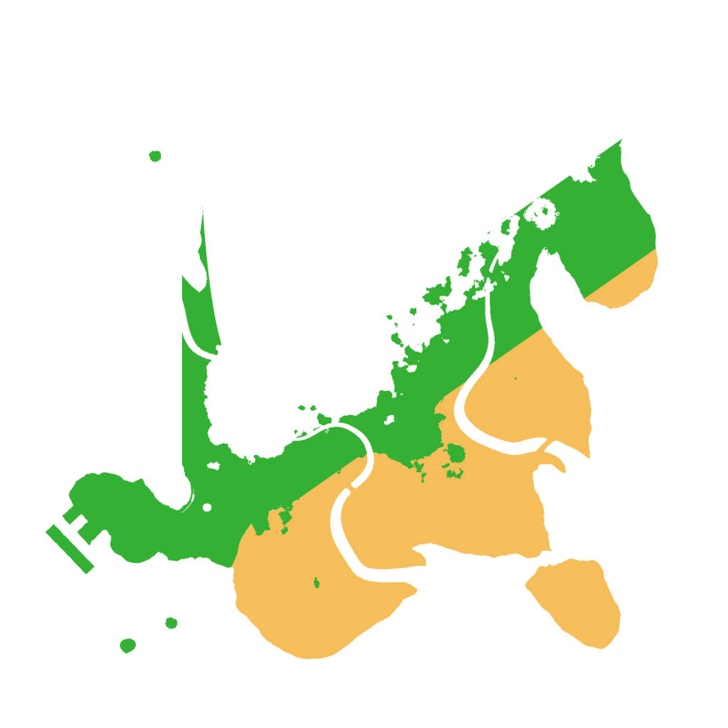 Biome Rust Map: Procedural Map, Size: 2500, Seed: 59776585