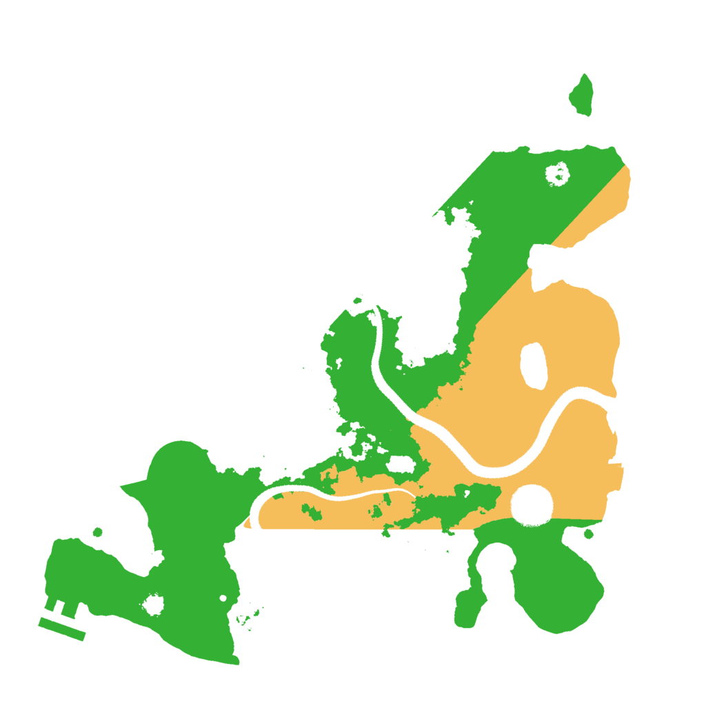 Biome Rust Map: Procedural Map, Size: 3000, Seed: 845366356