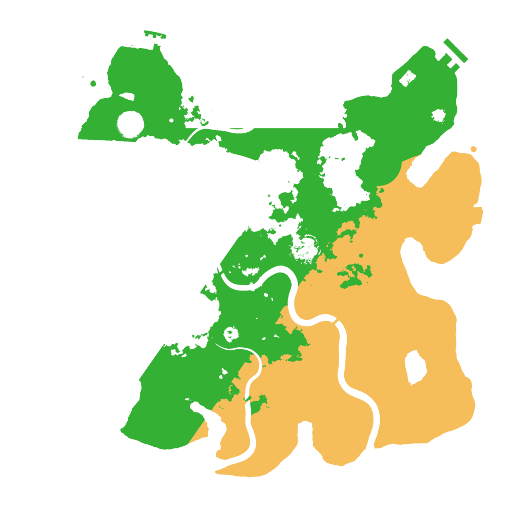 Biome Rust Map: Procedural Map, Size: 3500, Seed: 545455841