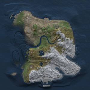 Thumbnail Rust Map: Procedural Map, Size: 2500, Seed: 589212810, 8 Monuments