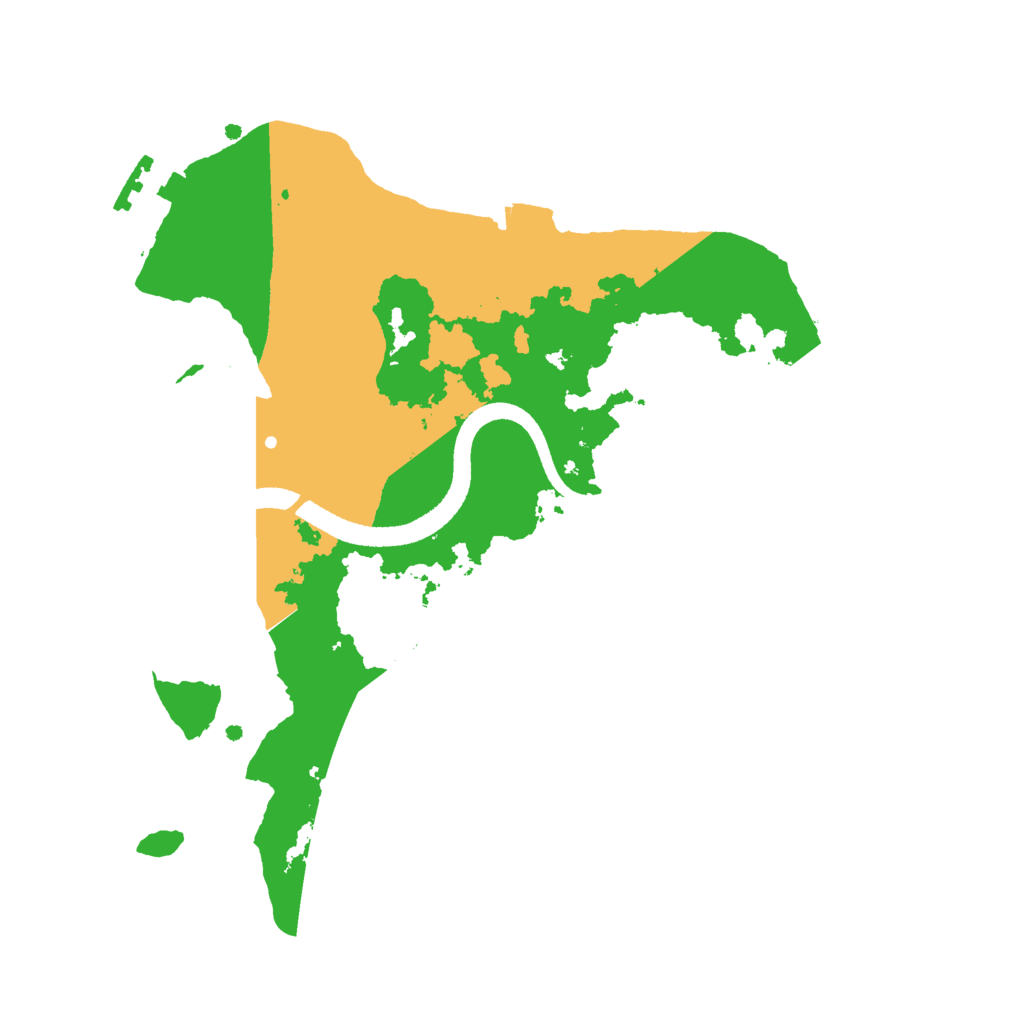Biome Rust Map: Procedural Map, Size: 2500, Seed: 589212810