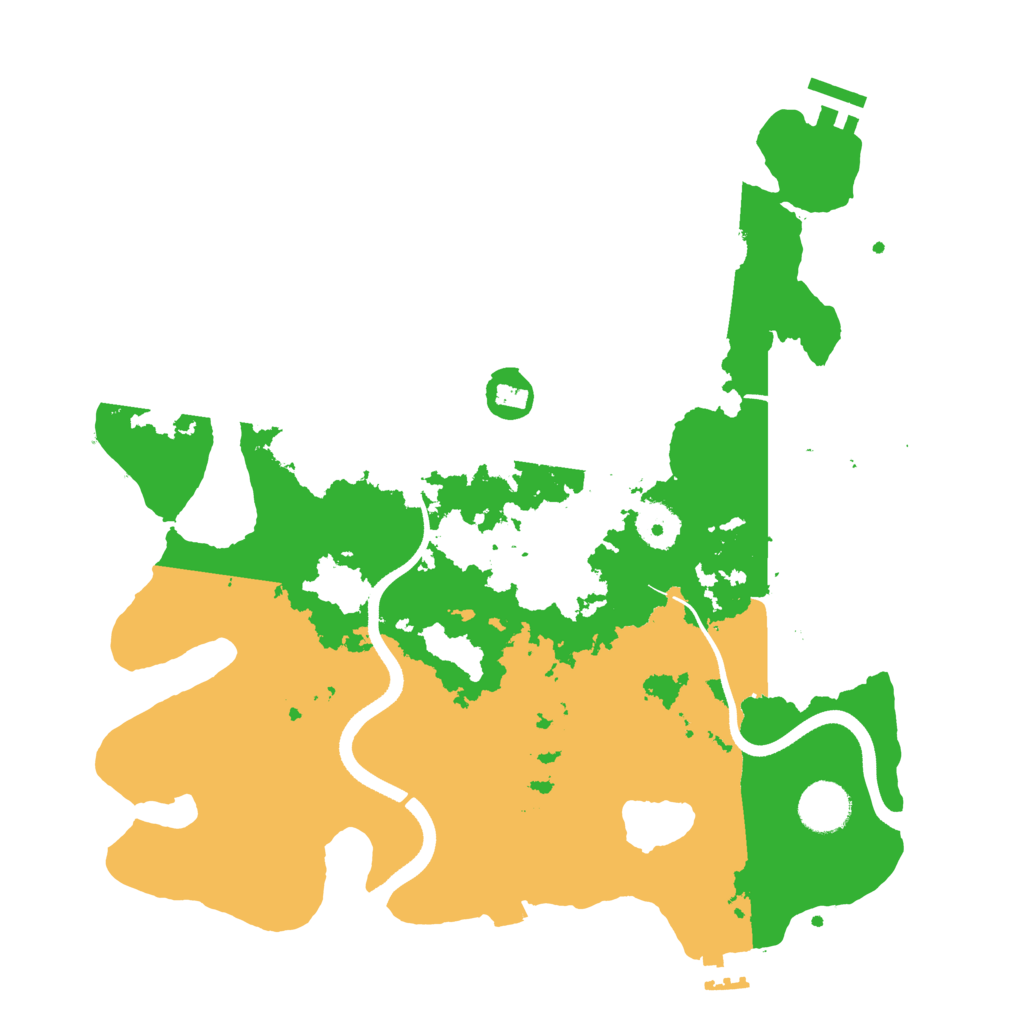 Biome Rust Map: Procedural Map, Size: 3500, Seed: 6769420