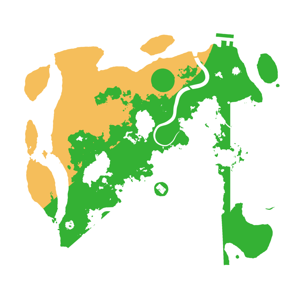 Biome Rust Map: Procedural Map, Size: 3500, Seed: 825003529