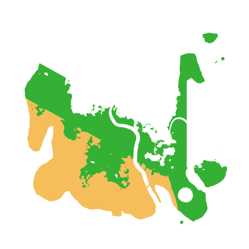 Biome Rust Map: Procedural Map, Size: 3000, Seed: 990680796