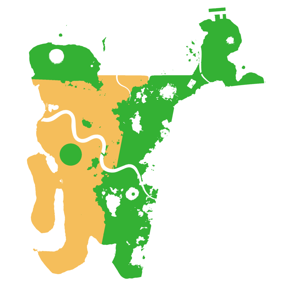 Biome Rust Map: Procedural Map, Size: 3600, Seed: 636345975