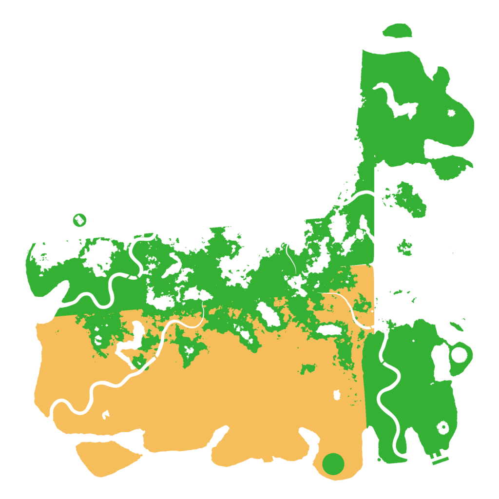 Biome Rust Map: Procedural Map, Size: 6000, Seed: 123454321