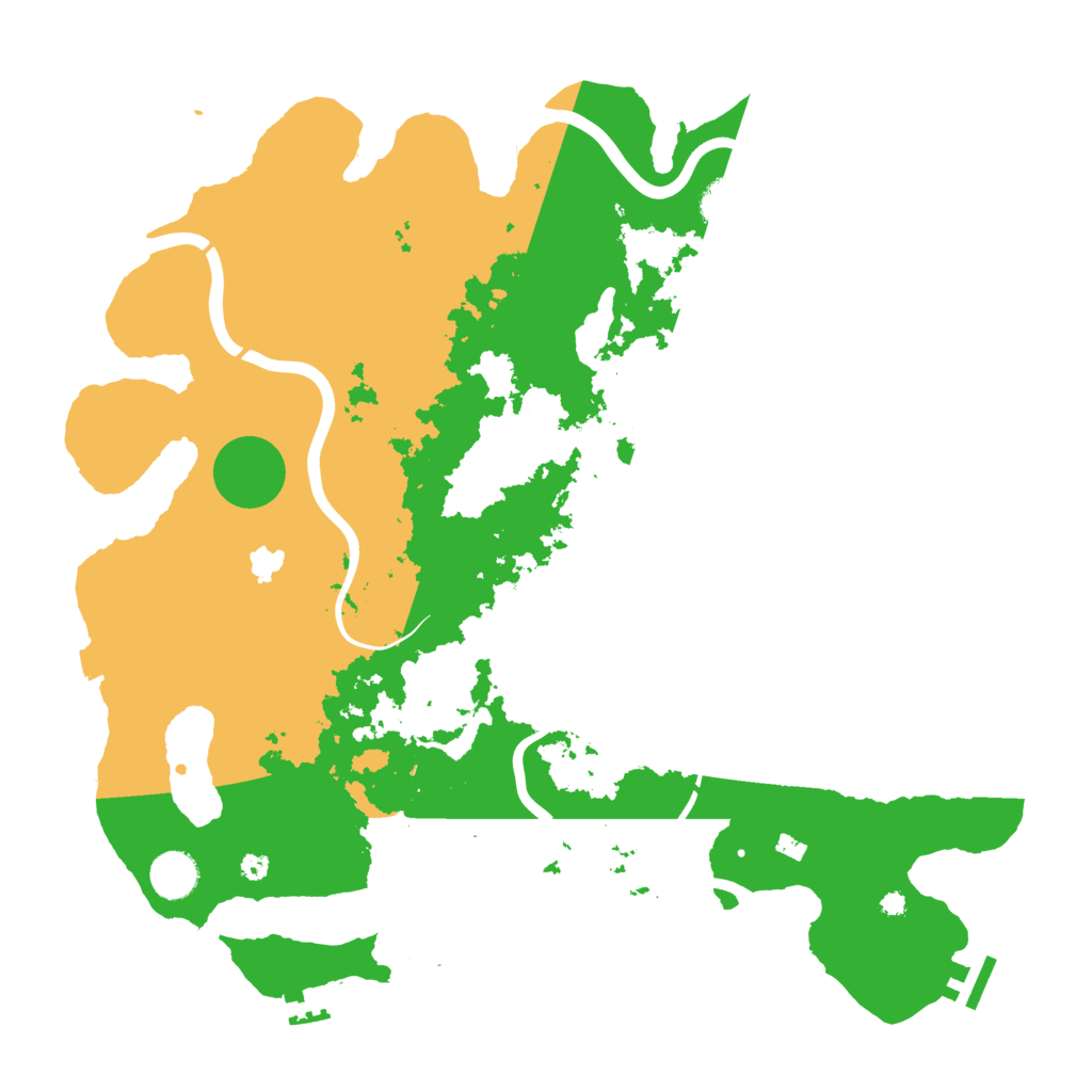 Biome Rust Map: Procedural Map, Size: 4000, Seed: 1246149093