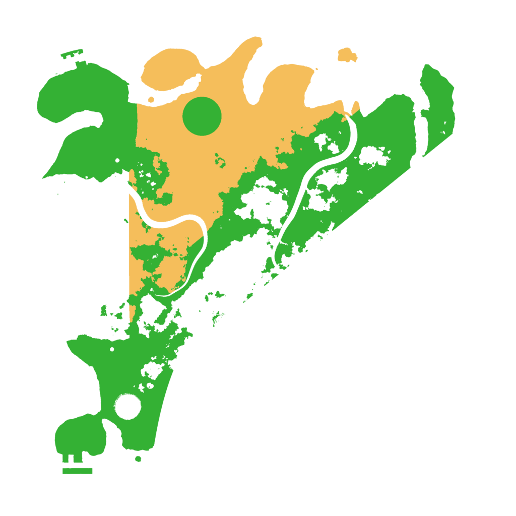 Biome Rust Map: Procedural Map, Size: 3500, Seed: 434601137