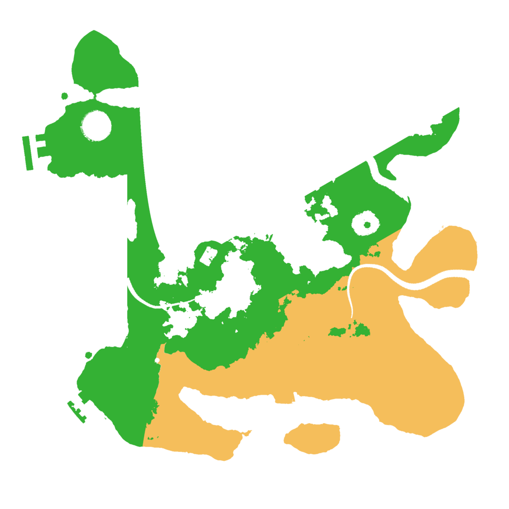 Biome Rust Map: Procedural Map, Size: 3000, Seed: 79983