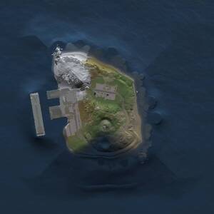 Thumbnail Rust Map: Procedural Map, Size: 1000, Seed: 124578, 2 Monuments