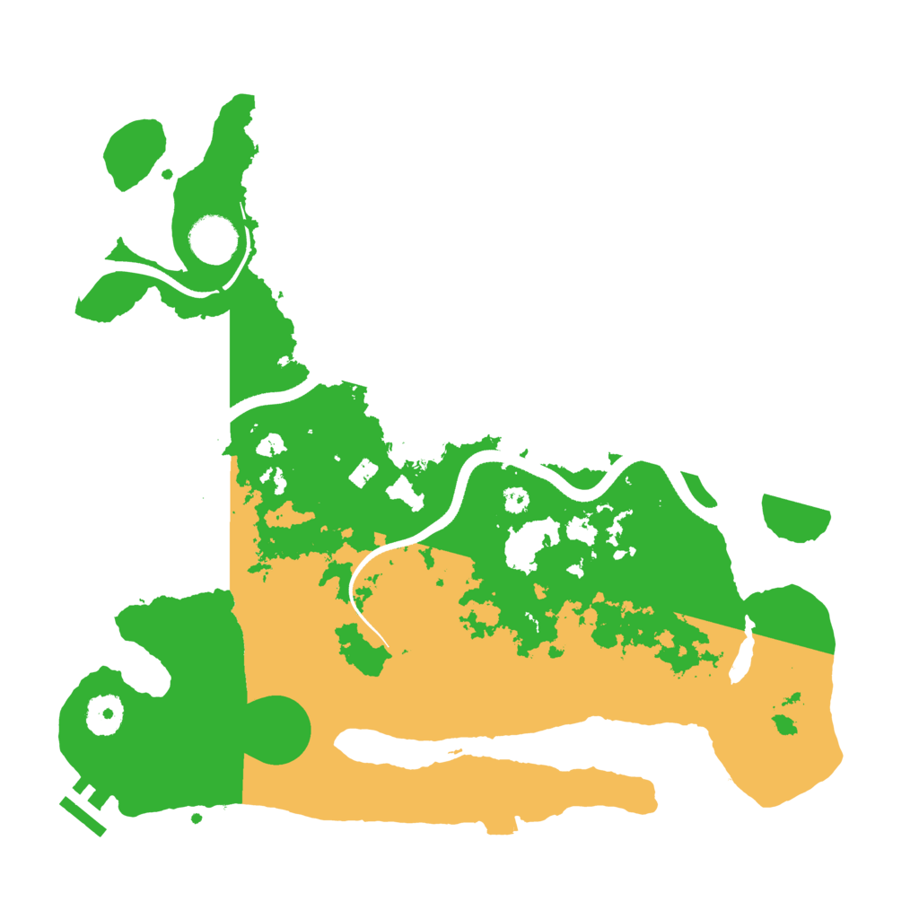 Biome Rust Map: Procedural Map, Size: 3500, Seed: 967399821