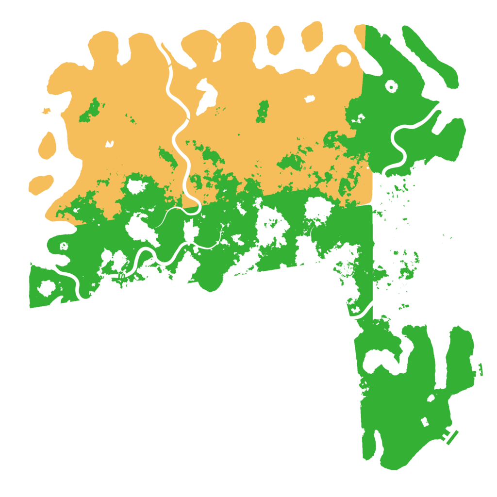 Biome Rust Map: Procedural Map, Size: 6000, Seed: 1130461153