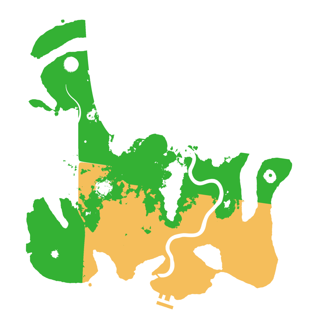 Biome Rust Map: Procedural Map, Size: 3700, Seed: 1272080456