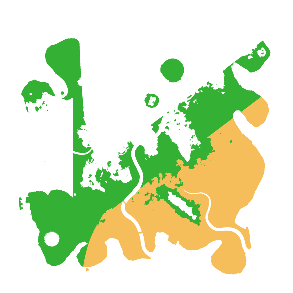 Biome Rust Map: Procedural Map, Size: 3500, Seed: 144096569