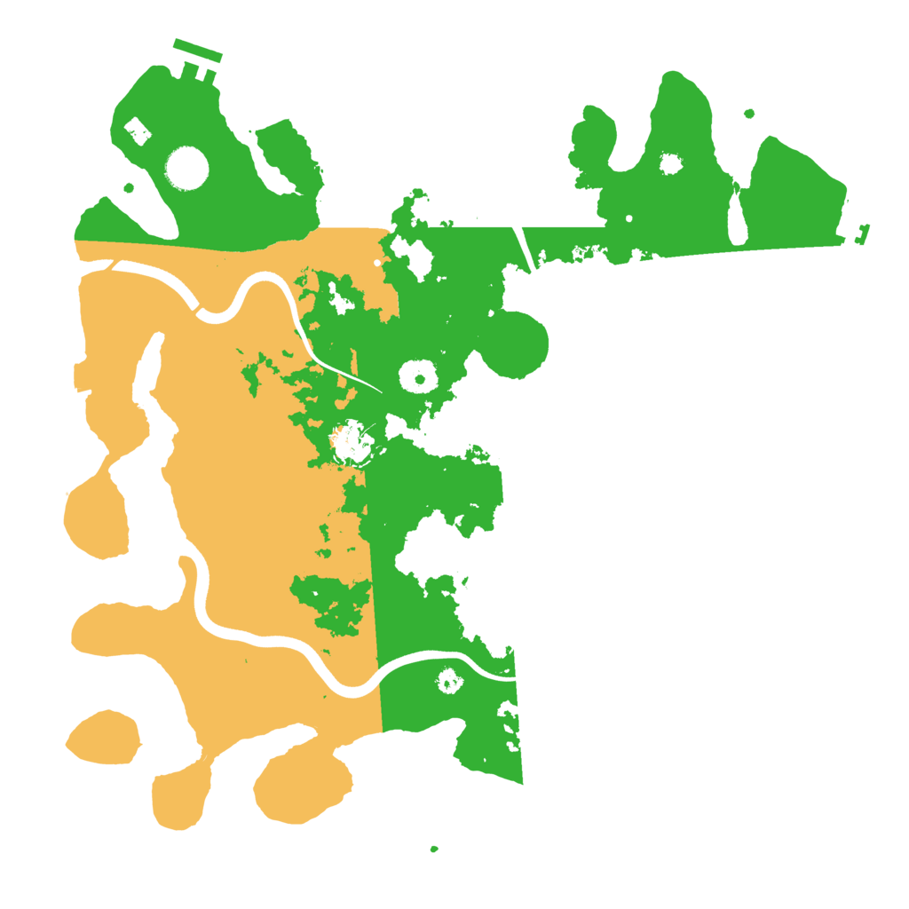 Biome Rust Map: Procedural Map, Size: 3700, Seed: 7454124