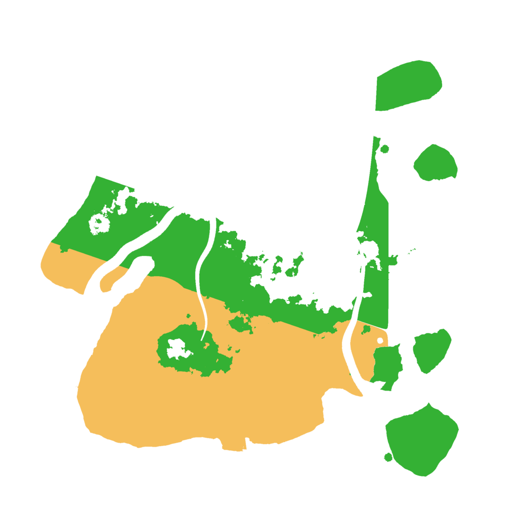 Biome Rust Map: Procedural Map, Size: 2500, Seed: 784375209