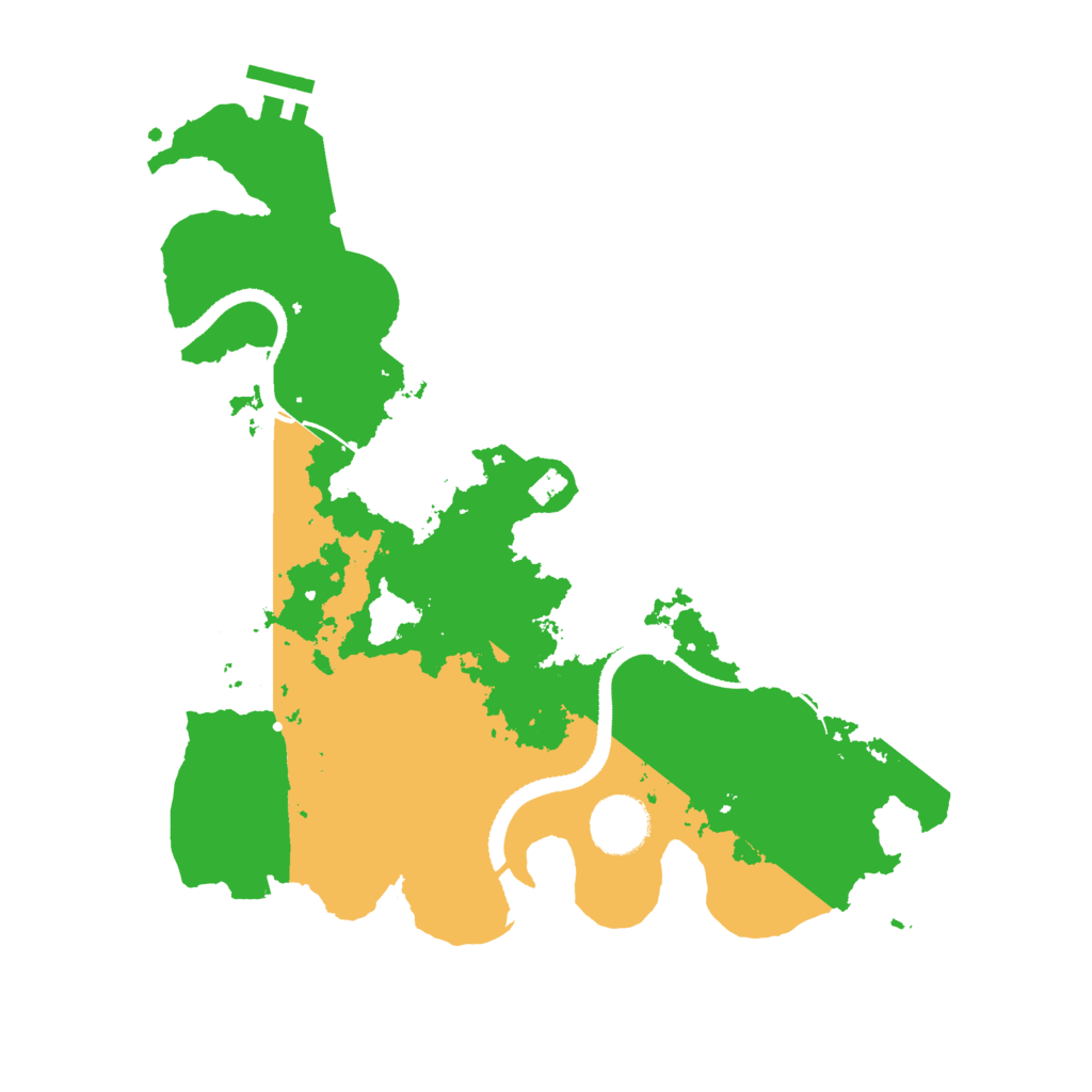 Biome Rust Map: Procedural Map, Size: 3250, Seed: 124850211