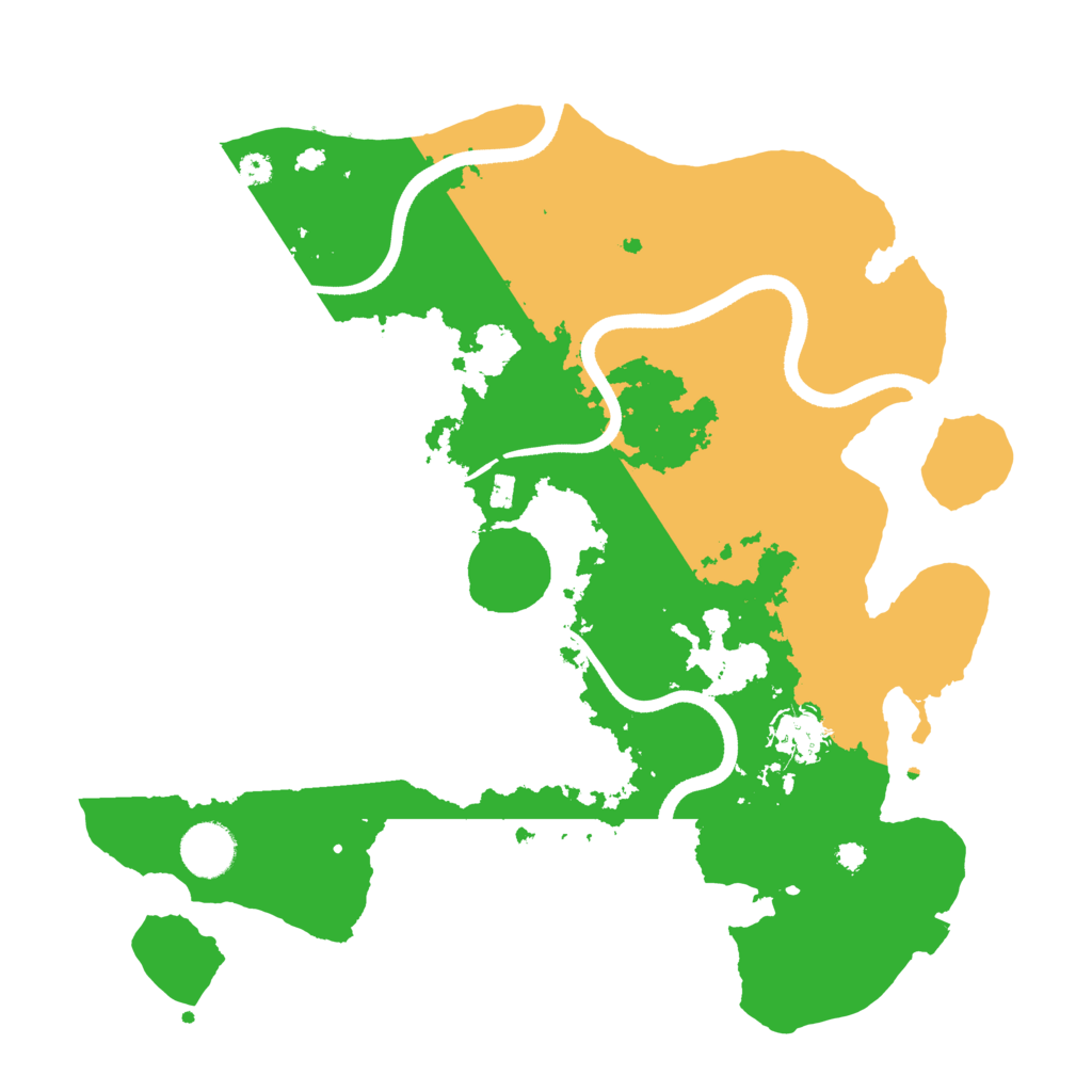Biome Rust Map: Procedural Map, Size: 3500, Seed: 1974892709