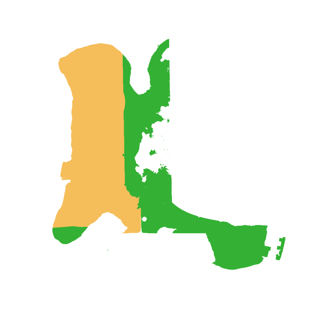 Biome Rust Map: Procedural Map, Size: 2000, Seed: 517600622