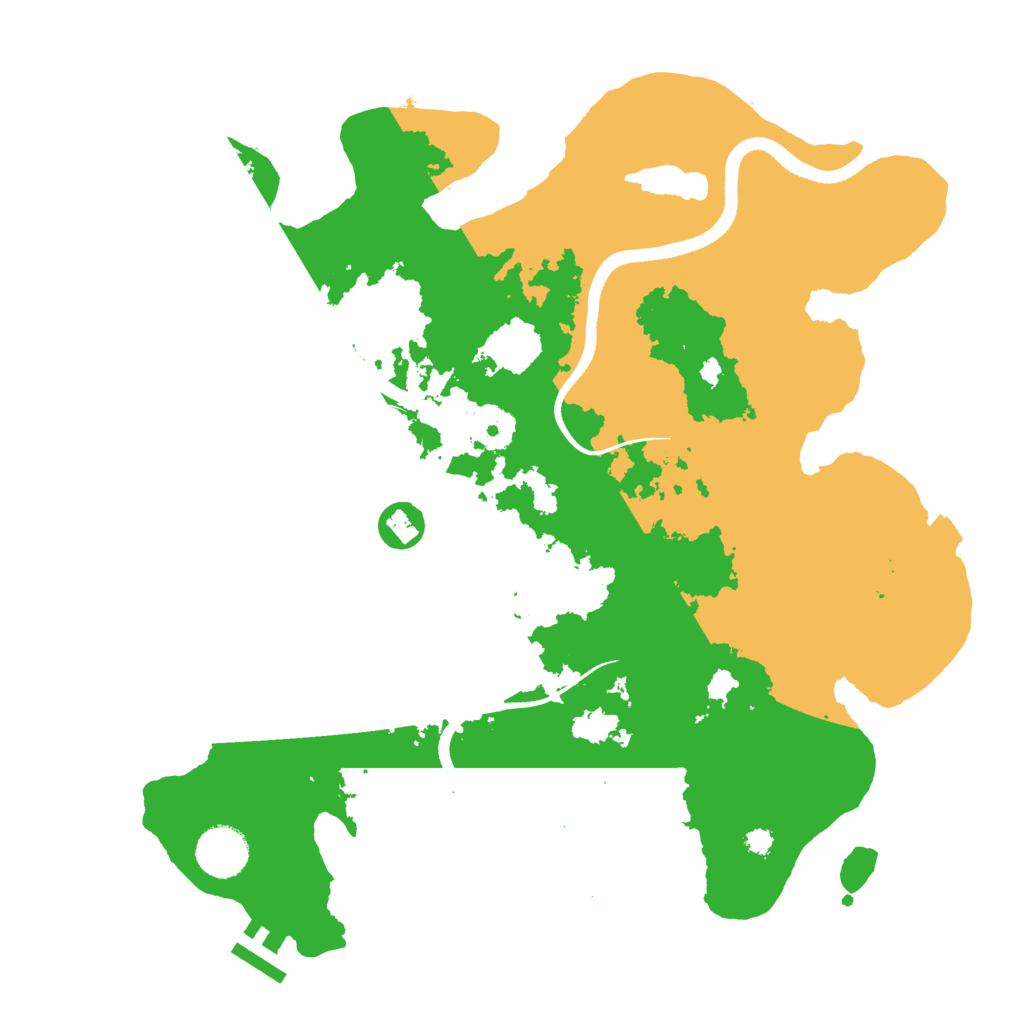 Biome Rust Map: Procedural Map, Size: 3500, Seed: 273304419