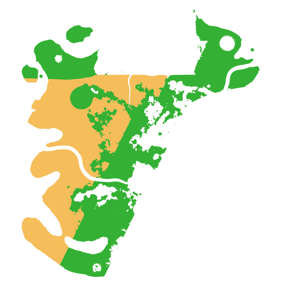 Biome Rust Map: Procedural Map, Size: 3500, Seed: 268062064