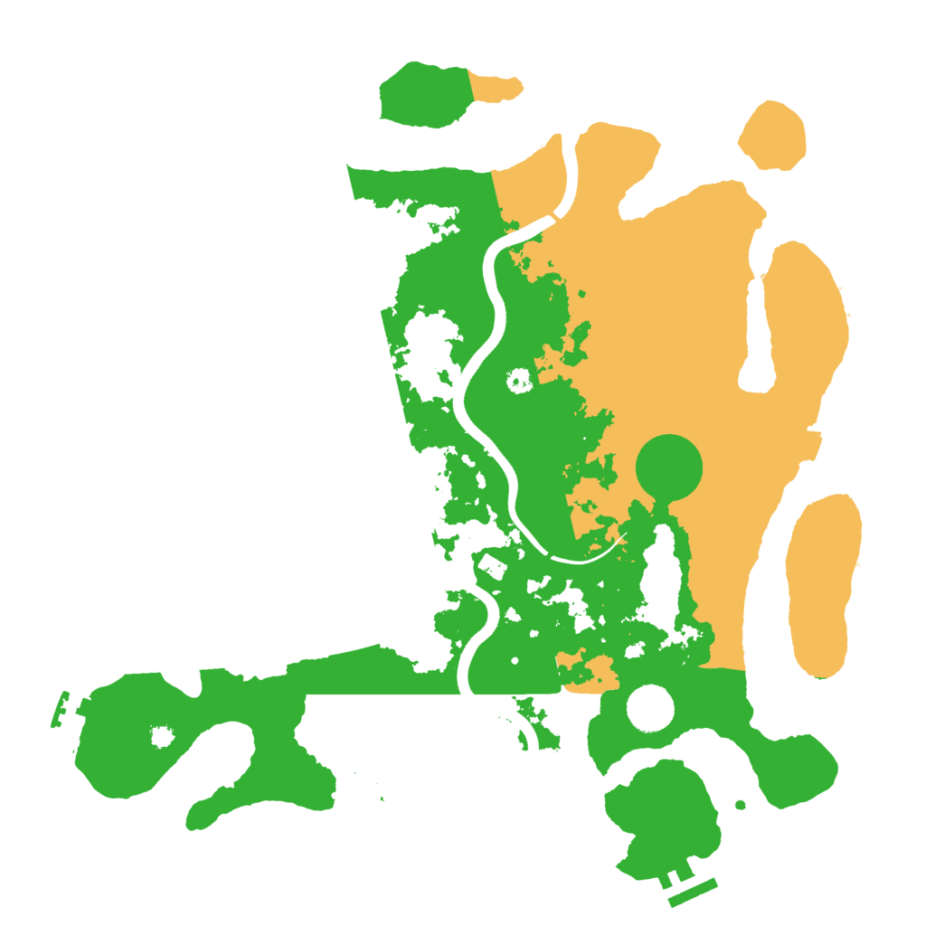 Biome Rust Map: Procedural Map, Size: 3650, Seed: 78791083