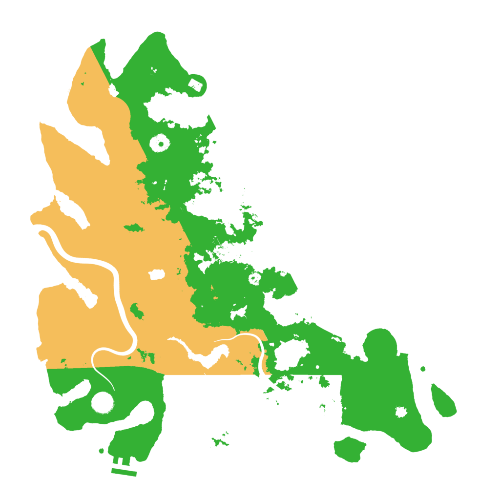Biome Rust Map: Procedural Map, Size: 4000, Seed: 54328620