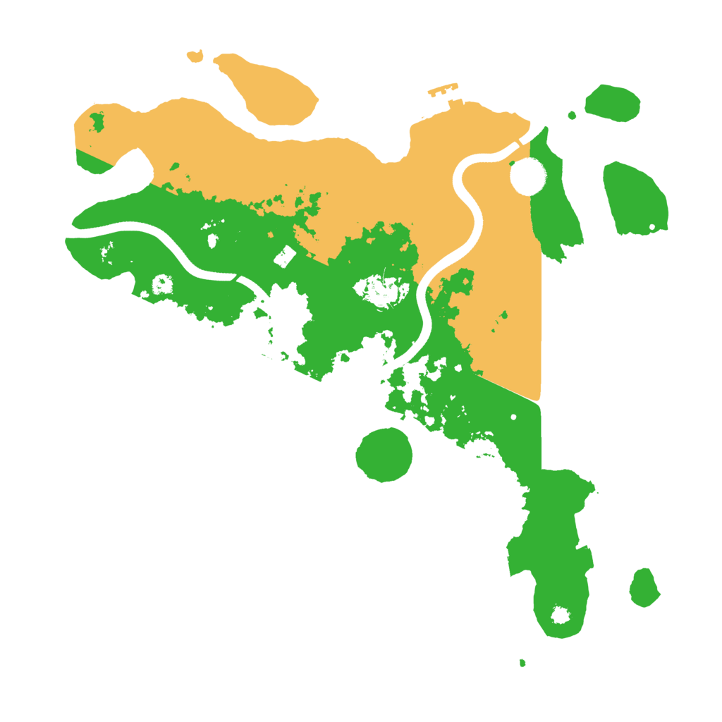 Biome Rust Map: Procedural Map, Size: 3600, Seed: 124